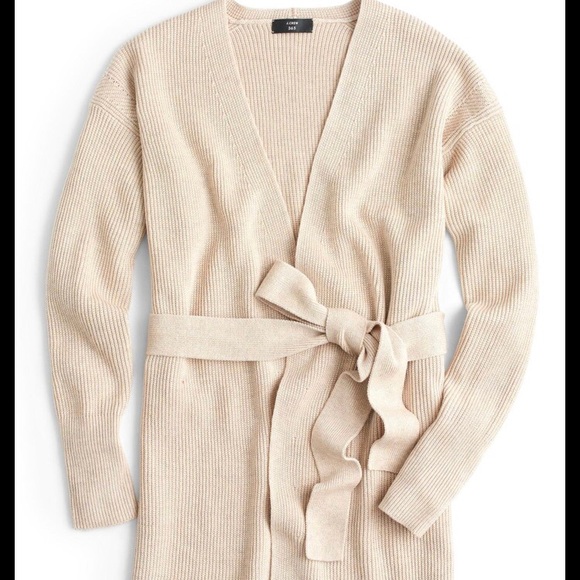J. Crew Sweaters - NWT J.Crew Tie Waist Cardigan Sweater Size L J6345